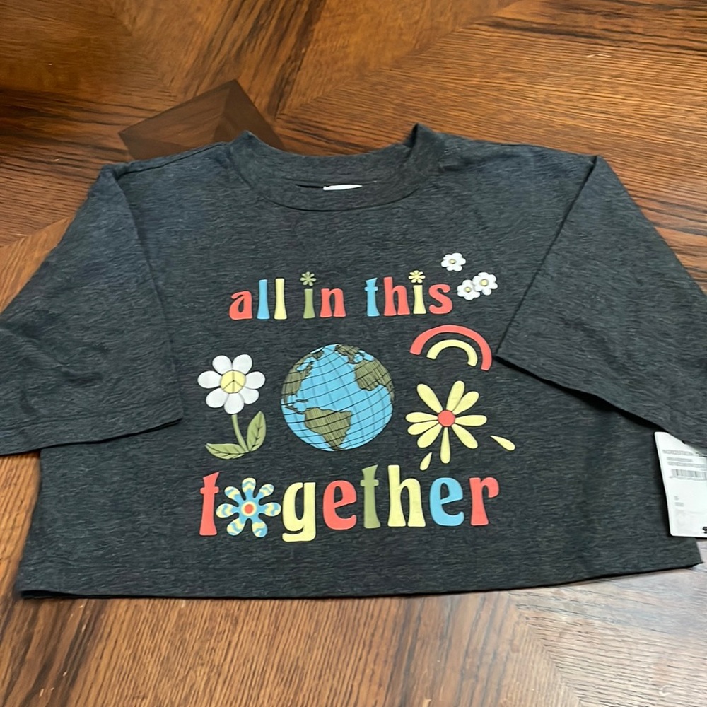 All in this together crop top tee Small